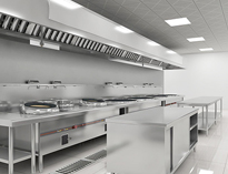 四川学校厨房设备厂家告诉你商用厨房地面防滑处理方法