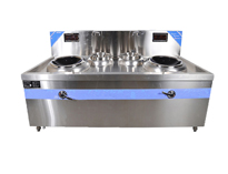 商用厨房全套设备厂家告诉你商用电磁大炒炉特点