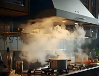 商用厨房设备生产厂商告诉你厨房油烟产生的原因以及危害